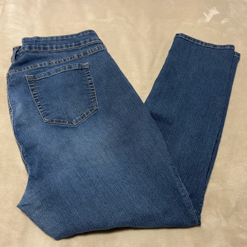 Torrid Midrise Skinny Blue Jeans